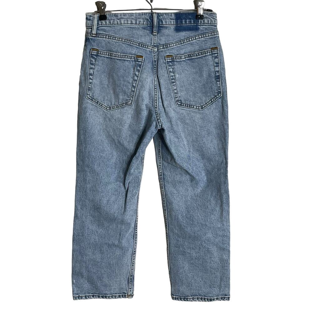 Abercrombie & Fitch Jeans Size 28 Ultra High Rise Ankle Straight Distressed Y2K - Picture 4 of 11